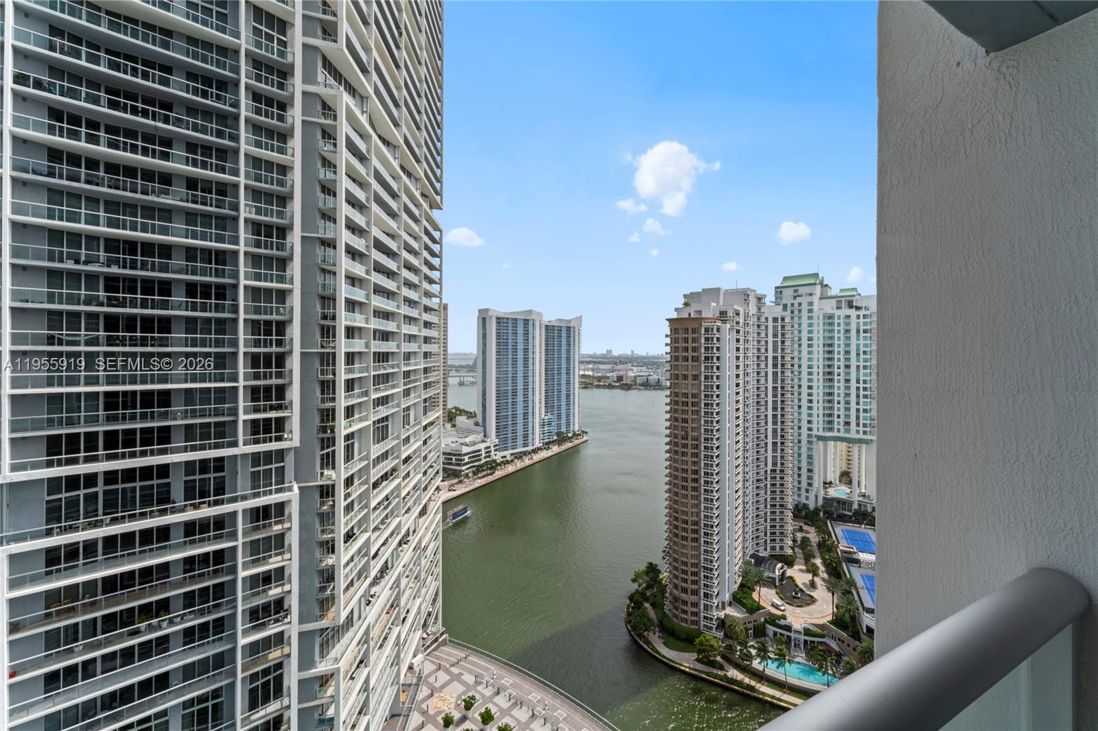 495 Brickell Avenue, Unit 3208 Miami, FL 33131 - Photo 3 of 51 a view of balcony with a potted plant
