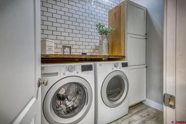 a room with storage and utility