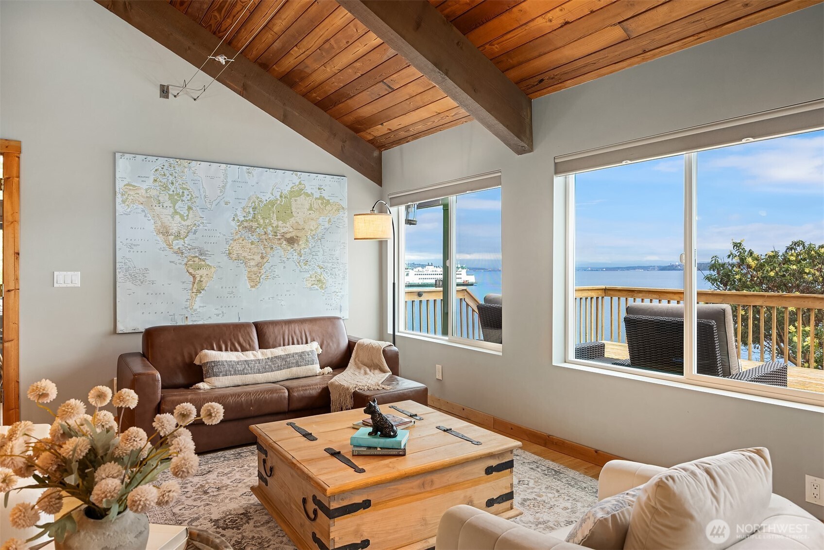 13725 Southwest Pohl Road Vashon, WA 98070 - Photo 15 of 40 a living room with furniture and a window