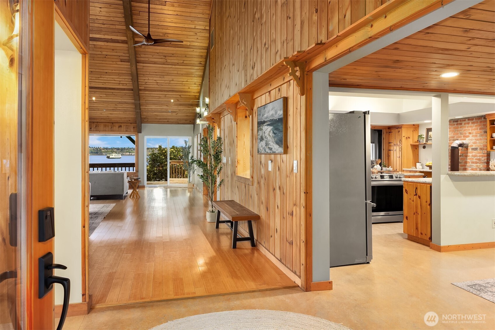 13725 Southwest Pohl Road Vashon, WA 98070 - Photo 5 of 40 a view hallway and dining room with furniture