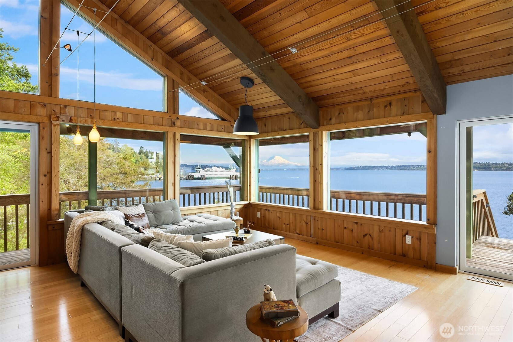 13725 Southwest Pohl Road Vashon, WA 98070 - Photo 8 of 40 a living room with a large window
