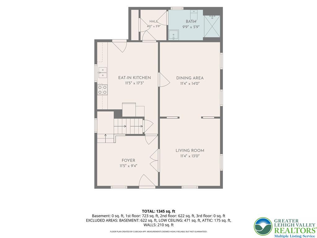 159 West Ridge Street Nesquehoning, PA 18240 - Photo 53 of 55 First floor plan, showcasing functional living spaces.