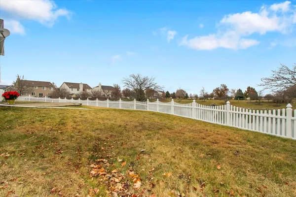 a view of a lake with houses