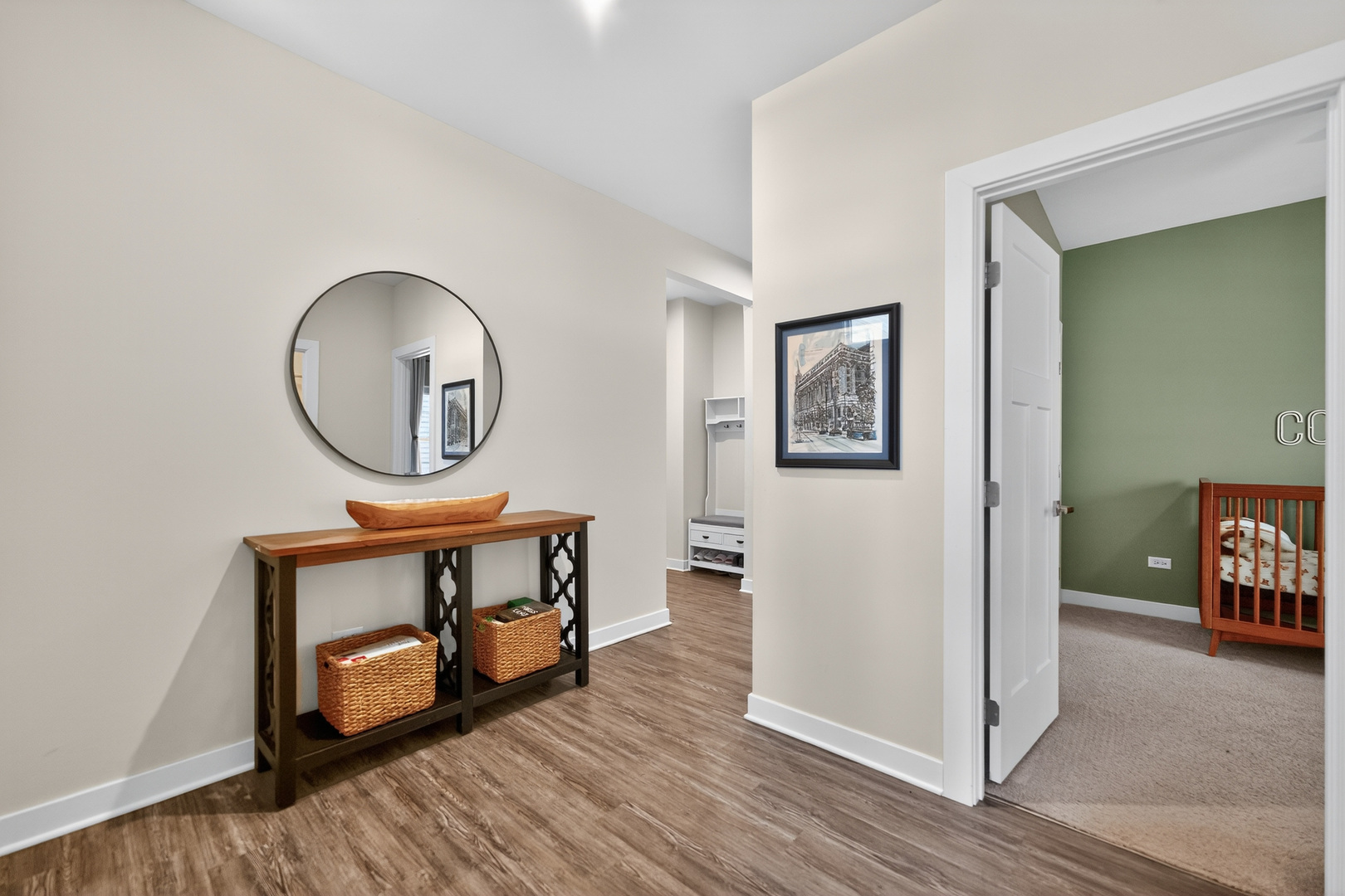 3656 Reddington Circle Elgin, IL 60124 - Photo 4 of 35 a room with wooden floor pool table and mirror