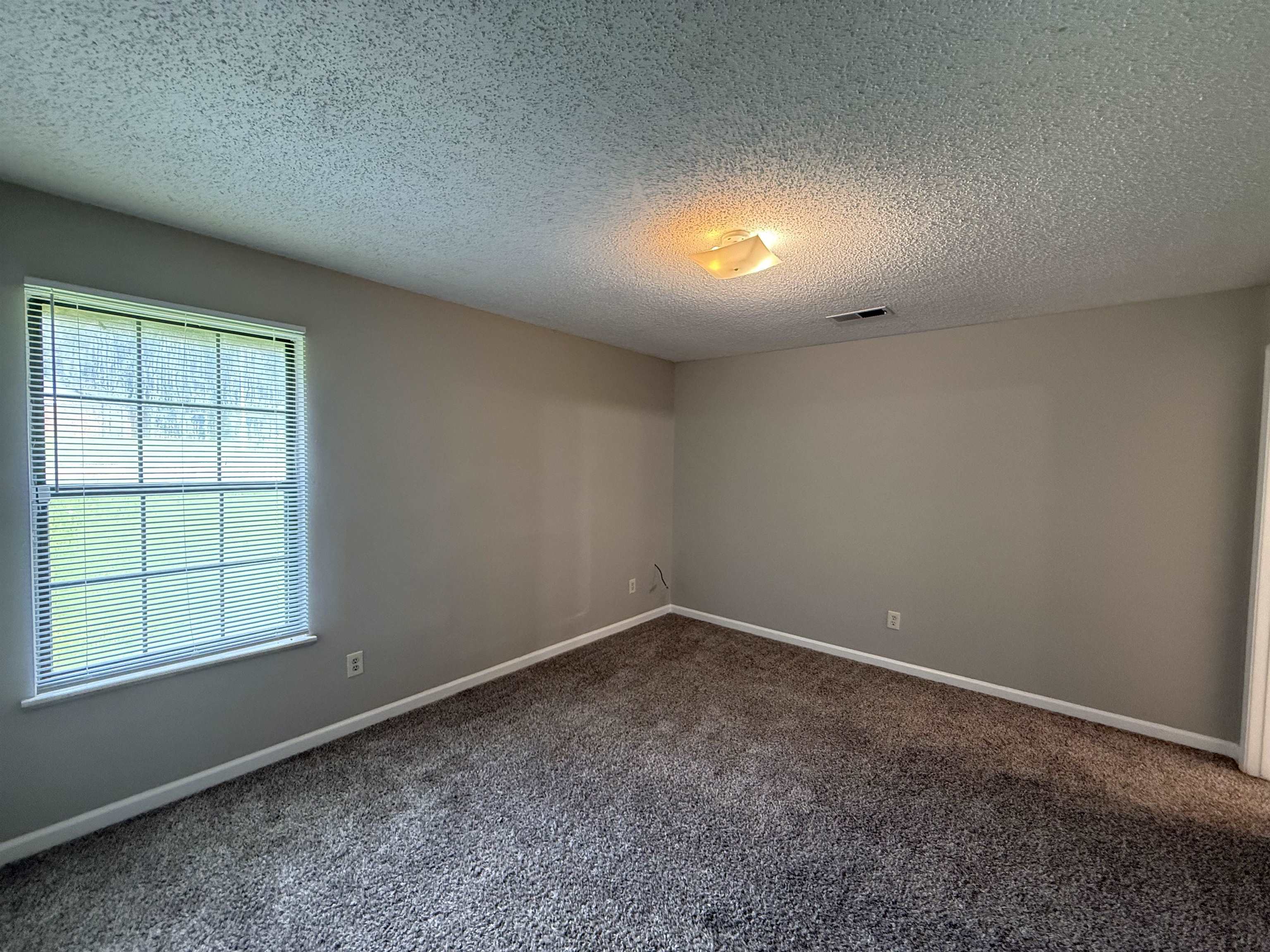 6420 Saginaw Road Memphis, TN 38134 - Photo 25 of 38 Neutral-toned wall paint, textured ceiling, and dark gray carpeting