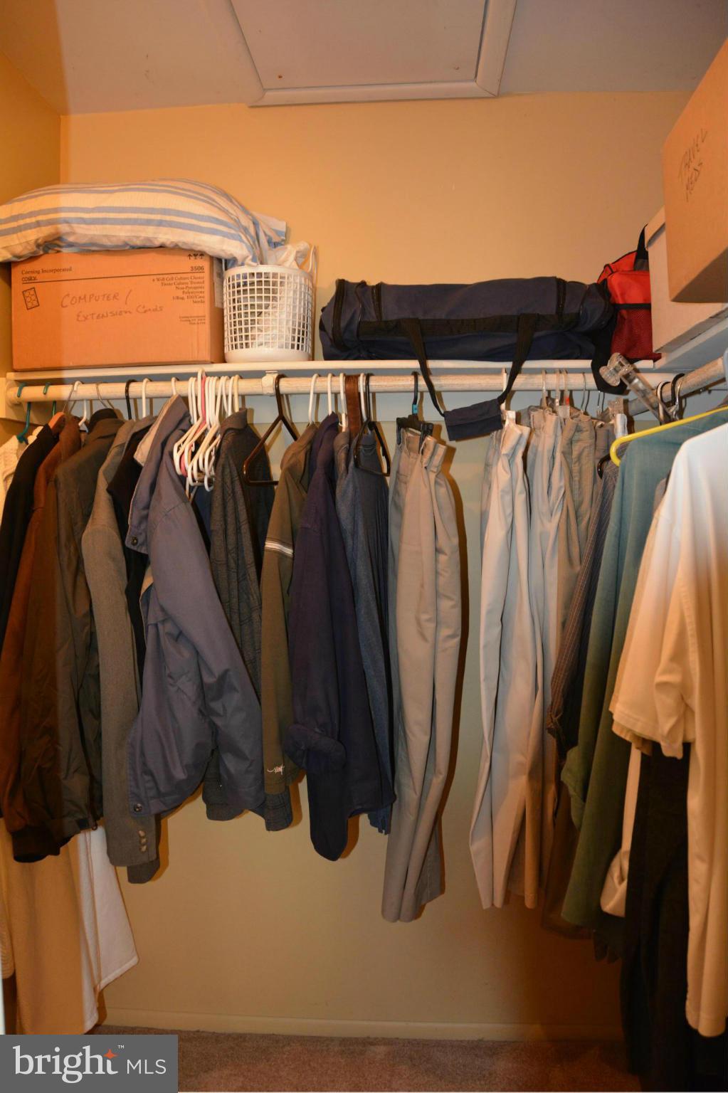 7004 Basswood Road Frederick, MD 21703 - Photo 13 of 16 a view of walk in closet with clothes and shoes