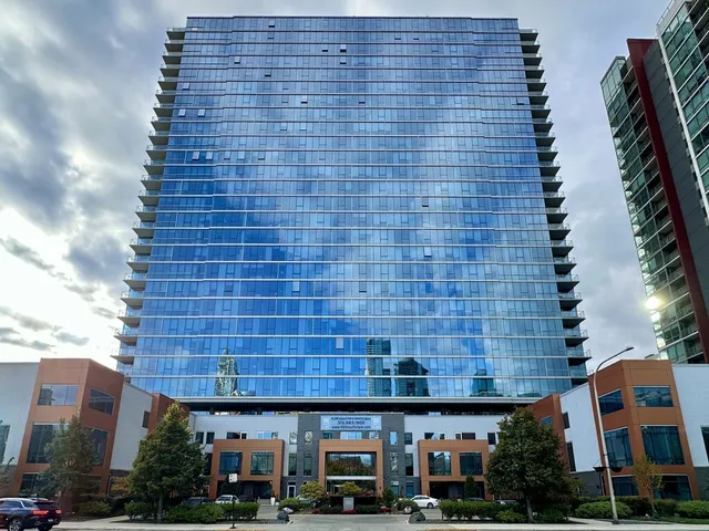 a front view of a building with street