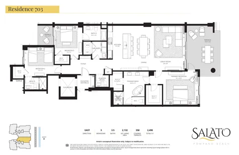 $3,250,000 | 305 Briny Avenue, Unit 703, Pompano Beach, FL 33062
