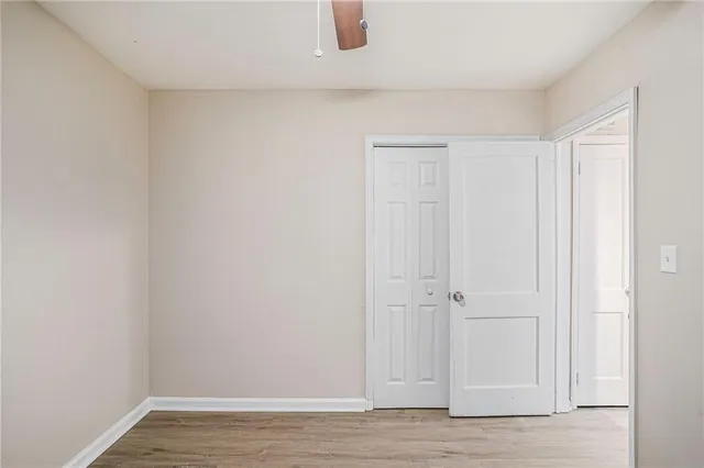 a view of an empty room