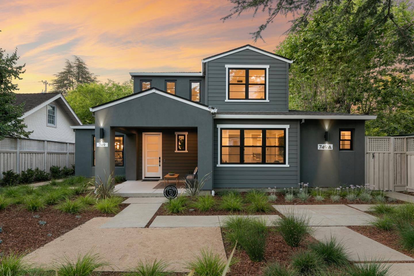 749 University Avenue Los Altos, CA 94022 - Photo 1 of 43 a front view of a house with garden