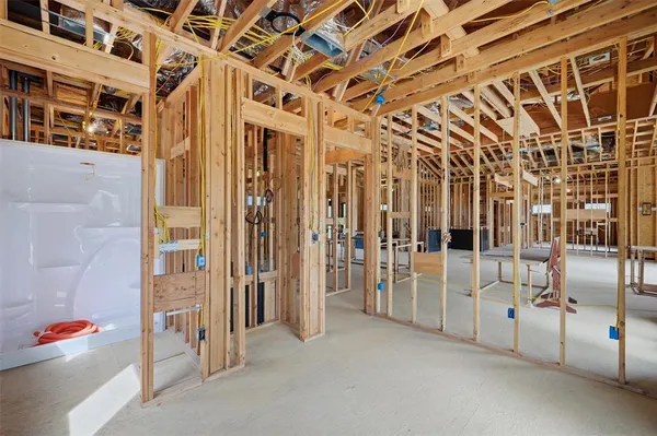 a big room with an entryway