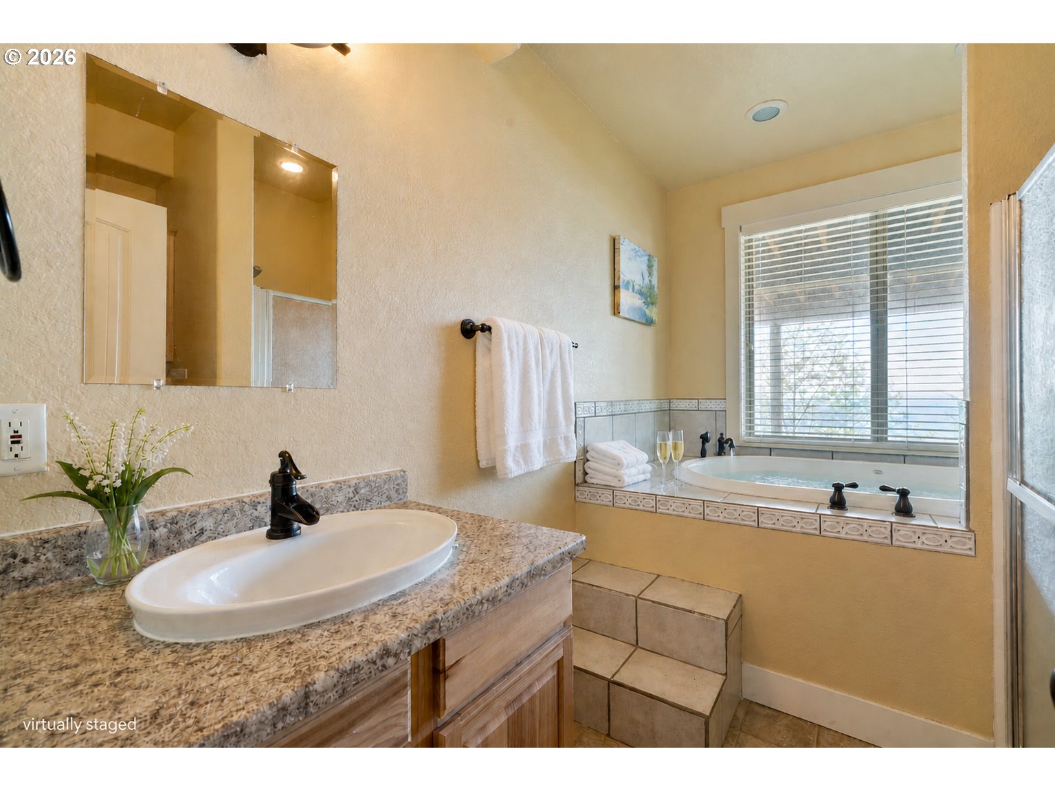 367 South Longview Loop Rockaway Beach, OR 97136 - Photo 44 of 48 a bathroom with a sink and a mirror