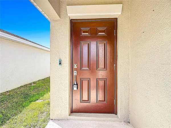 a view of front door