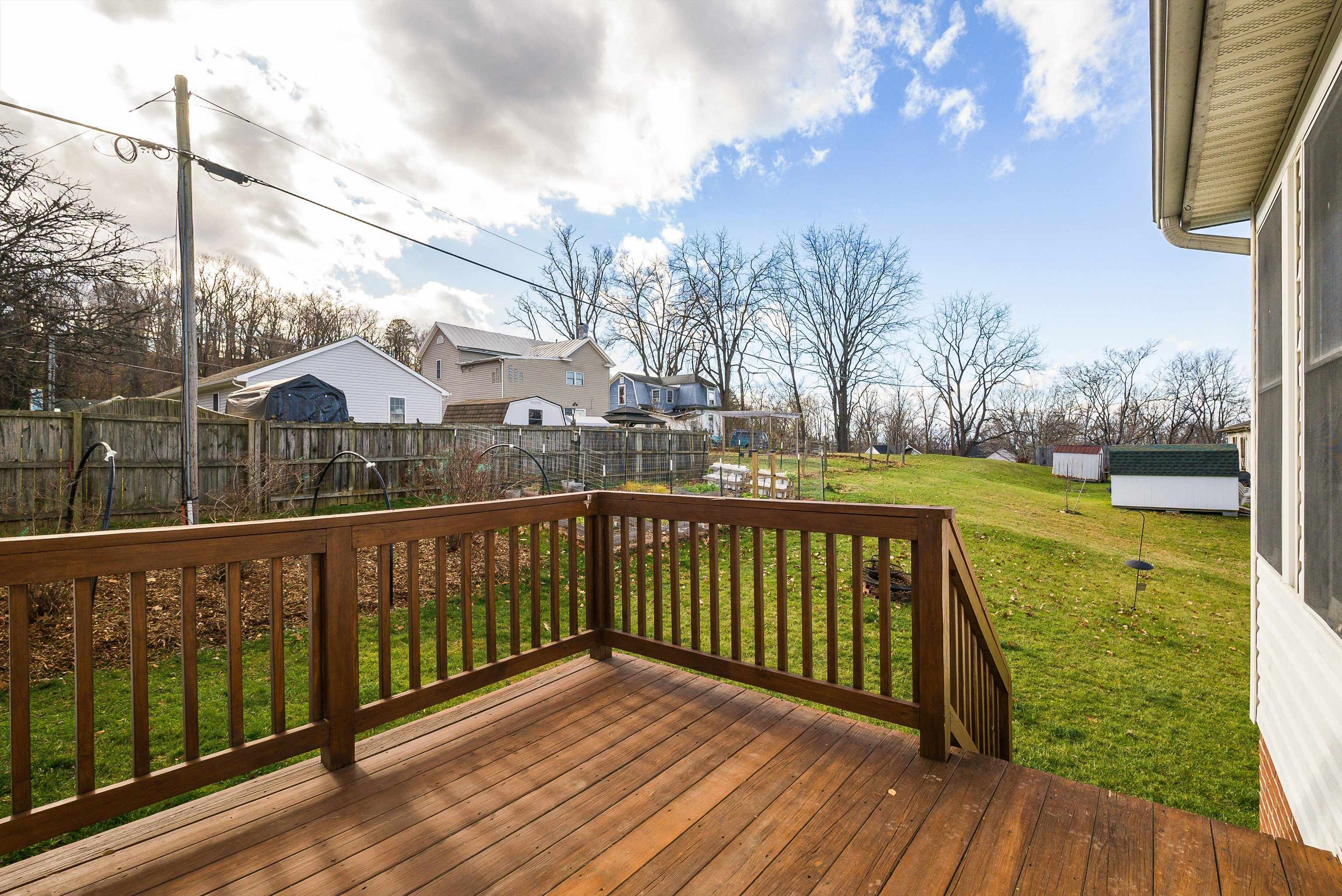 425 South Jackson Avenue Waynesboro, VA 22980 - Photo 40 of 47 a view of a balcony with wooden floor