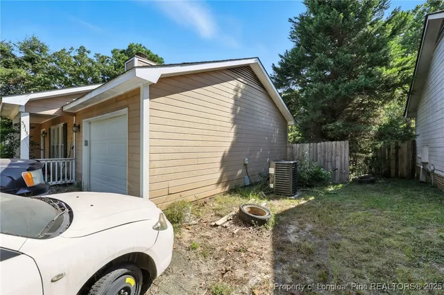 a view of a house with a backyard