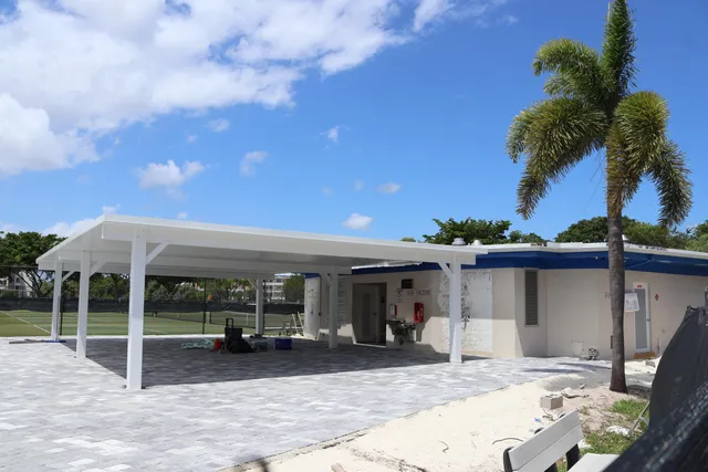 a view of a house with patio