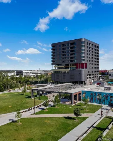 a front view of a building