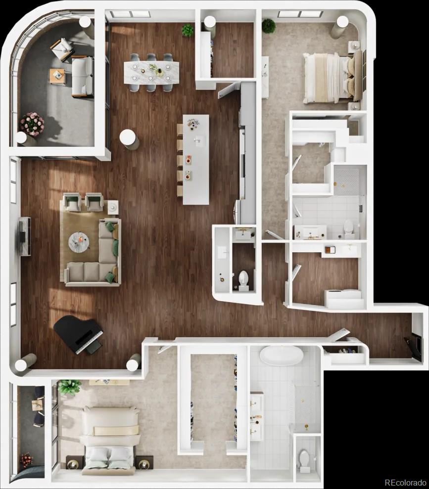 3520 Chestnut Place, Unit PH1201 Denver, CO 80216 - Photo 43 of 44 view of rooftop