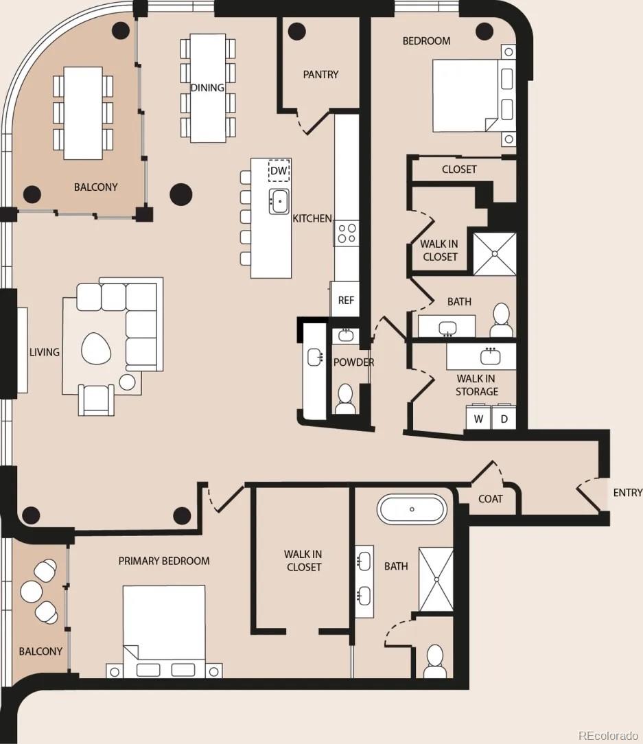 3520 Chestnut Place, Unit PH1201 Denver, CO 80216 - Photo 44 of 44 a picture of a wall with paintings on the wall