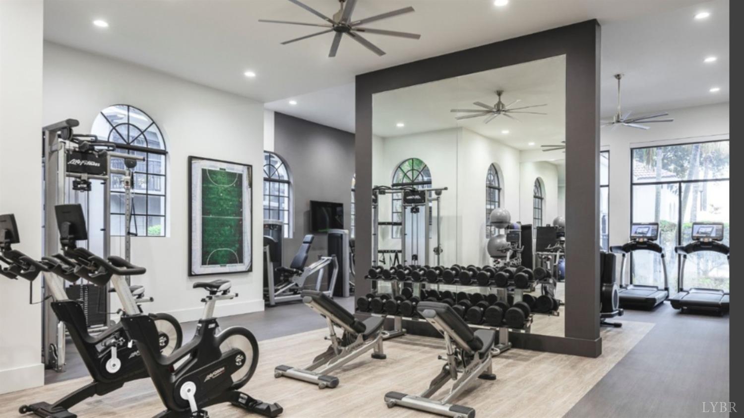 2595 Waterlick Road Lynchburg, VA 24502 - Photo 5 of 9 a view of a room with gym equipment