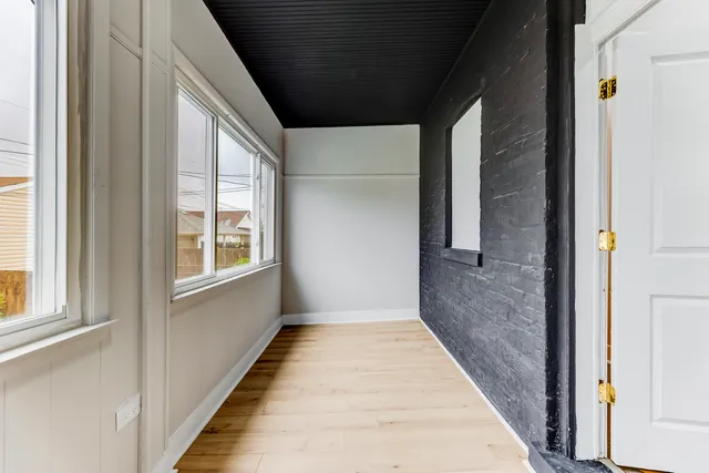 a house view with a backyard space