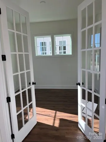a view of wooden floor in a room