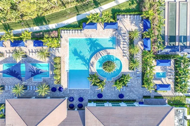 a view of an outdoor space yard and swimming pool