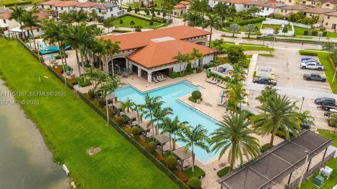 10306 West 33rd Lane Hialeah, FL 33018 - Photo 28 of 29 an aerial view of residential houses with outdoor space and swimming pool