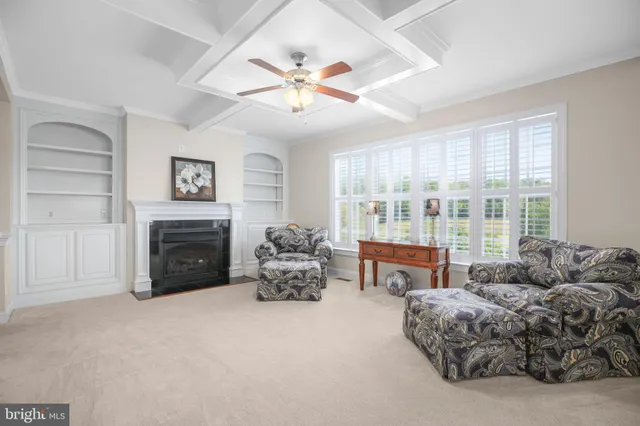 a spacious bedroom with a bed and a closet