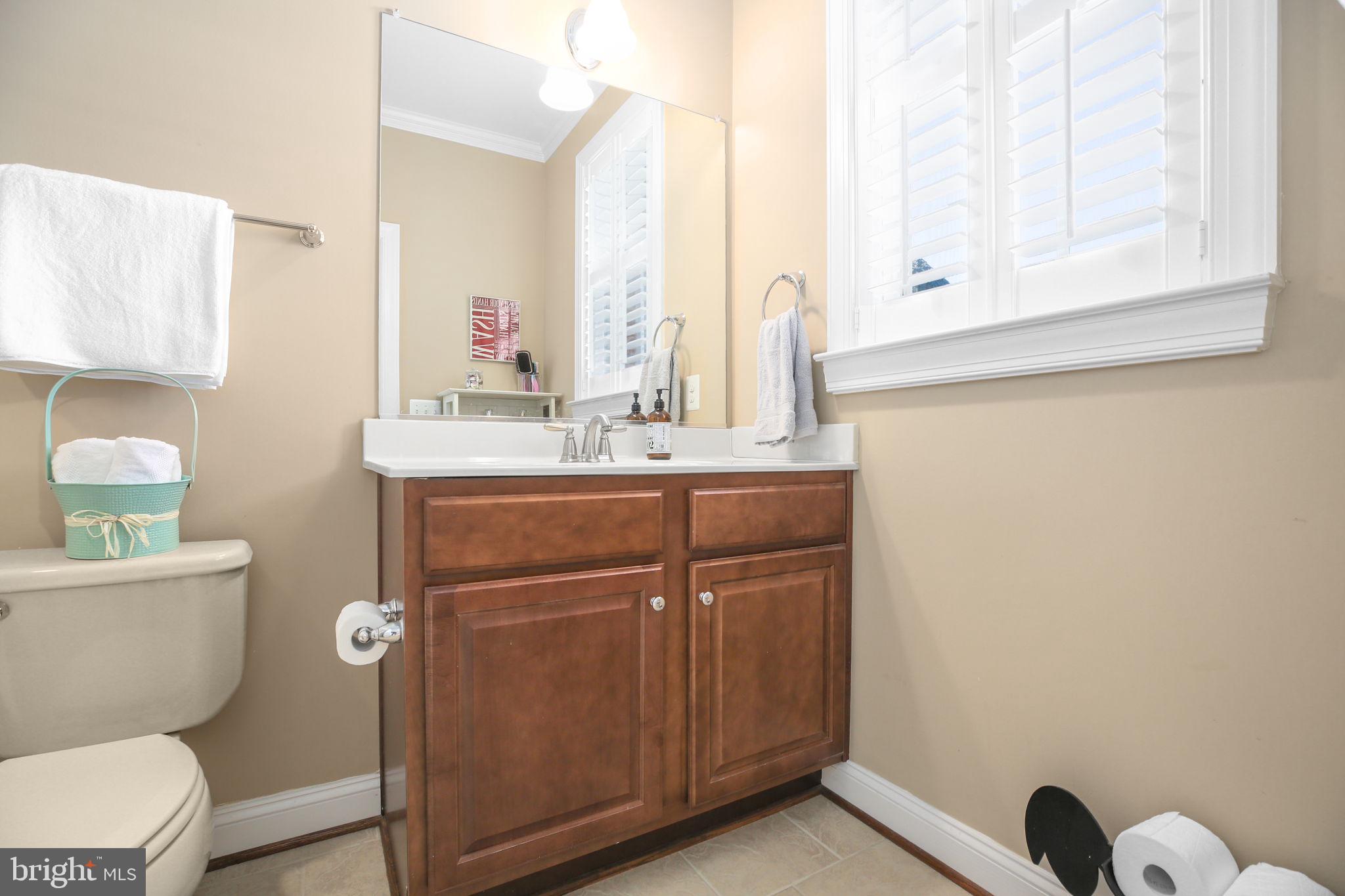 9910 Agnes Lane Spotsylvania, VA 22553 - Photo 58 of 106 a bathroom with a sink a toilet and mirror