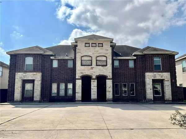 a front view of a house