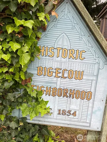 a sign on the side of a building