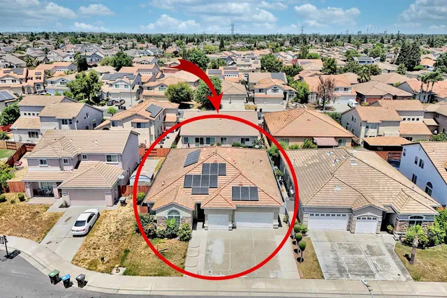 an aerial view of a city