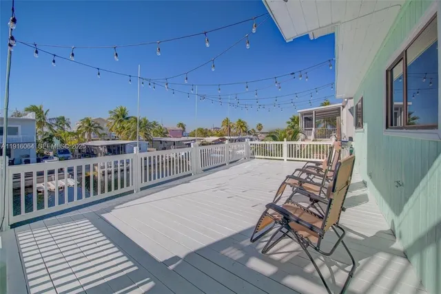 a view of a roof deck