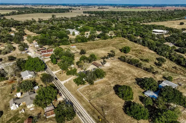 a view of a lake with houses