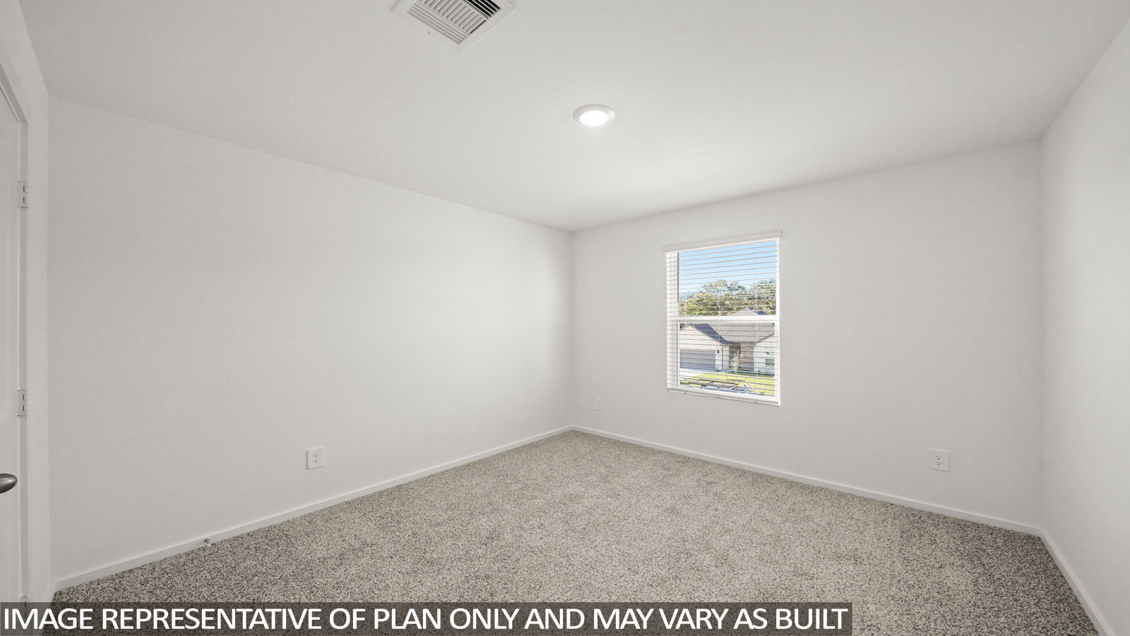 116 Baby Calf Roping Road Jarrell, TX 76537 - Photo 13 of 23 A well-lit, neutral room with fresh carpeting awaits your personal touches.