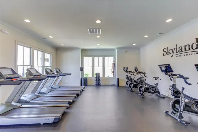 a view of a swimming pool with a lounge chair