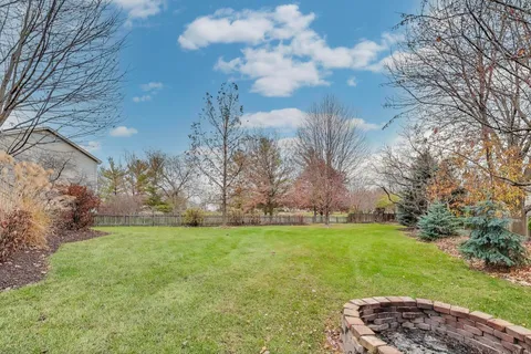 a view of yard with tree