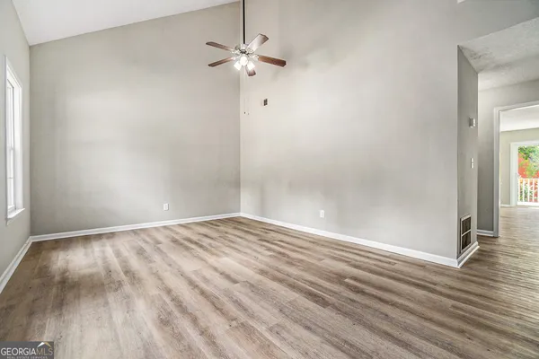 wooden floor in an empty room