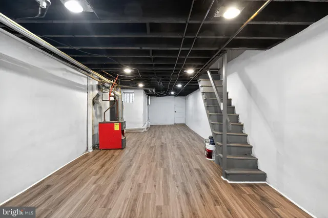 a view of storage and utility room