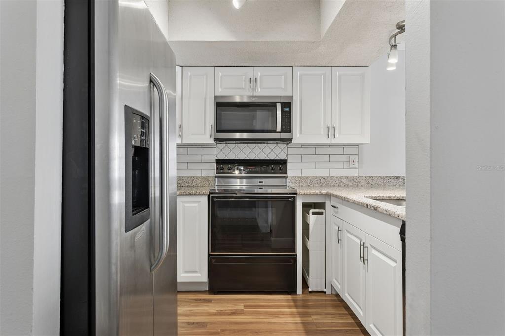 10307 Councils Way Temple Terrace, FL 33617 - Photo 8 of 50 a kitchen with stainless steel appliances granite countertop a stove and a refrigerator