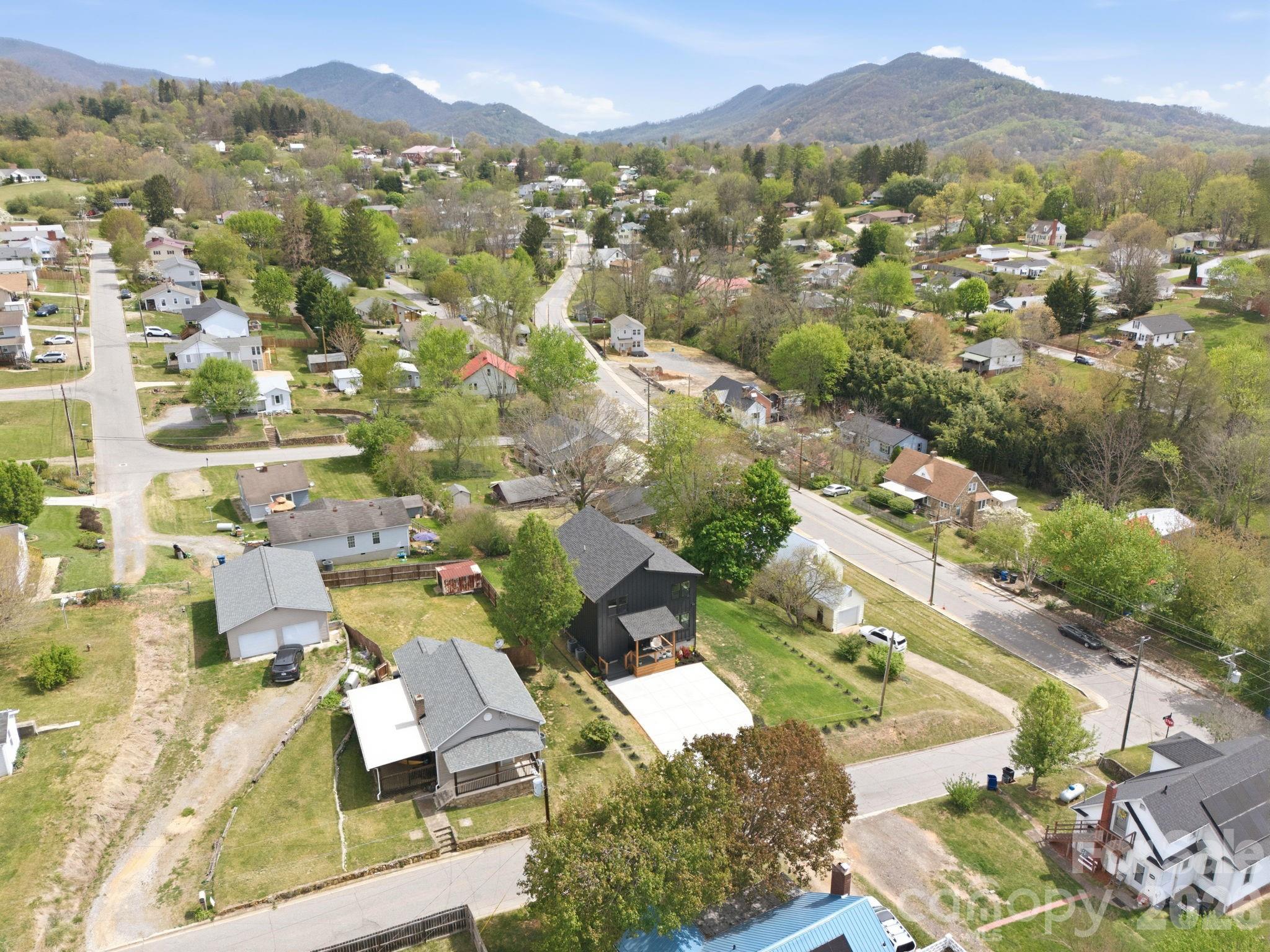 30 1st Street Canton, NC 28716 - Photo 38 of 39 an aerial view of residential houses with outdoor space