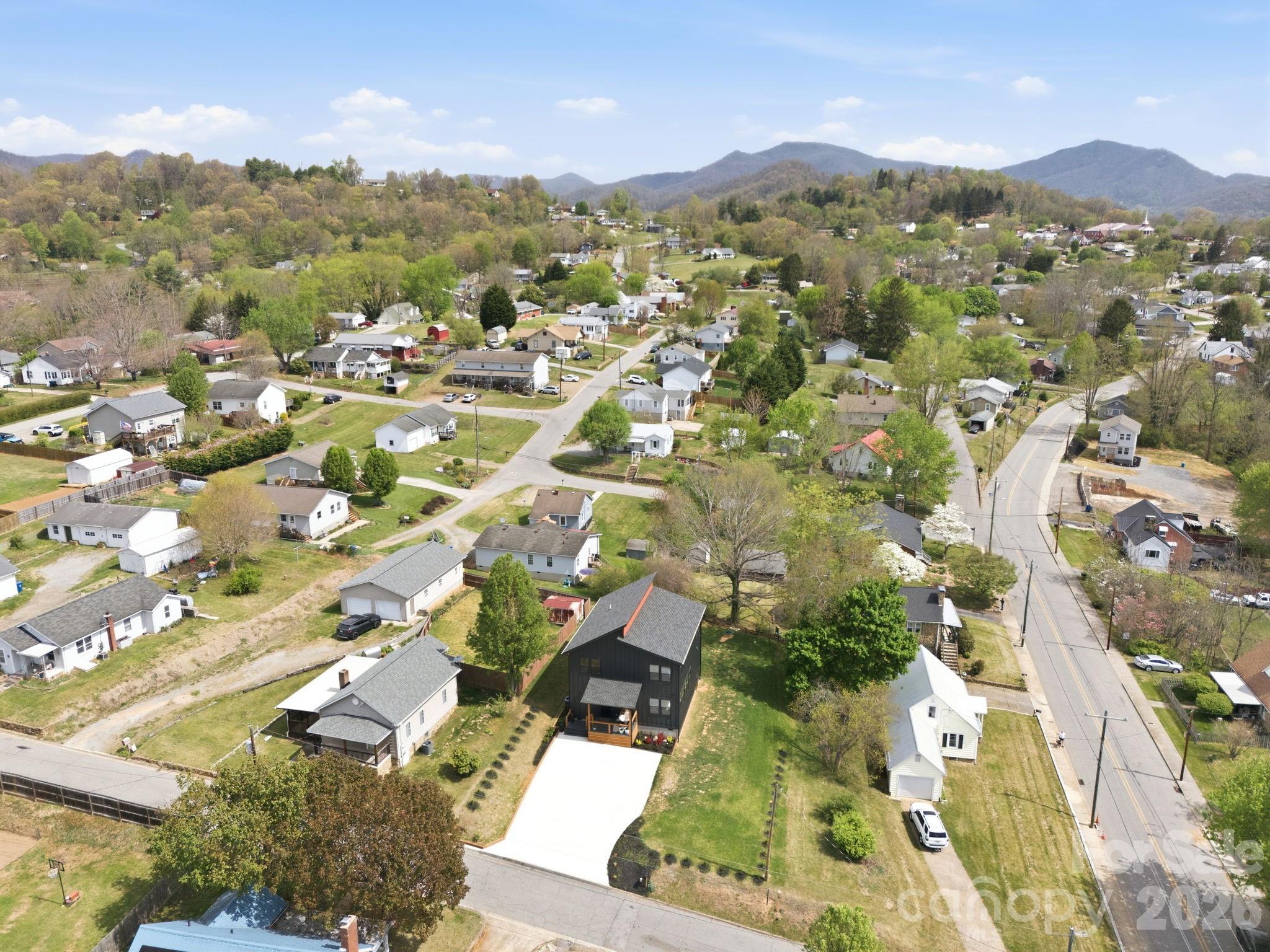 30 1st Street Canton, NC 28716 - Photo 39 of 39 an aerial view of residential houses with outdoor space