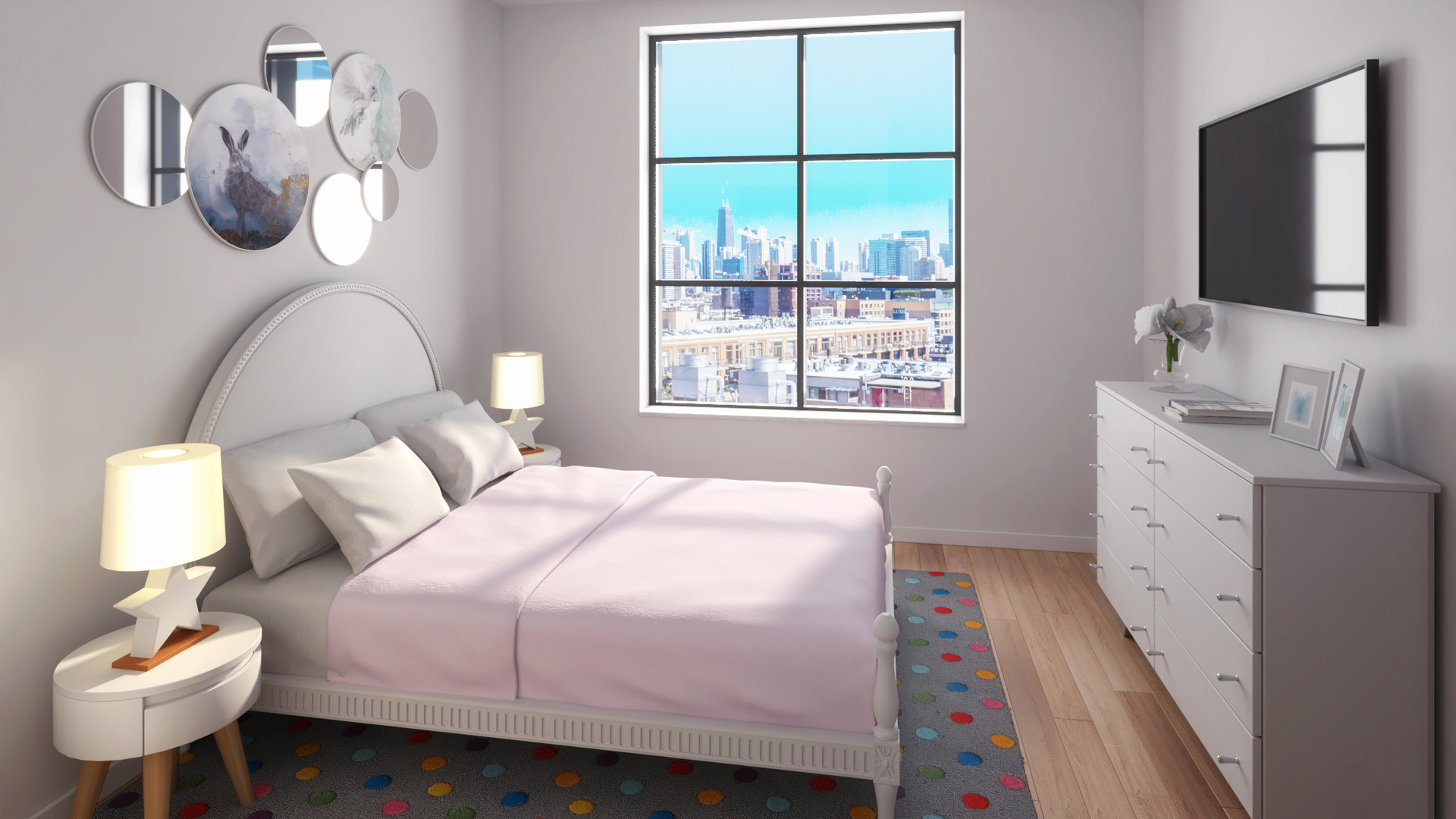 1400 West Monroe Street, Unit 7D Chicago, IL 60607 - Photo 15 of 17 a bedroom with a bed and a window