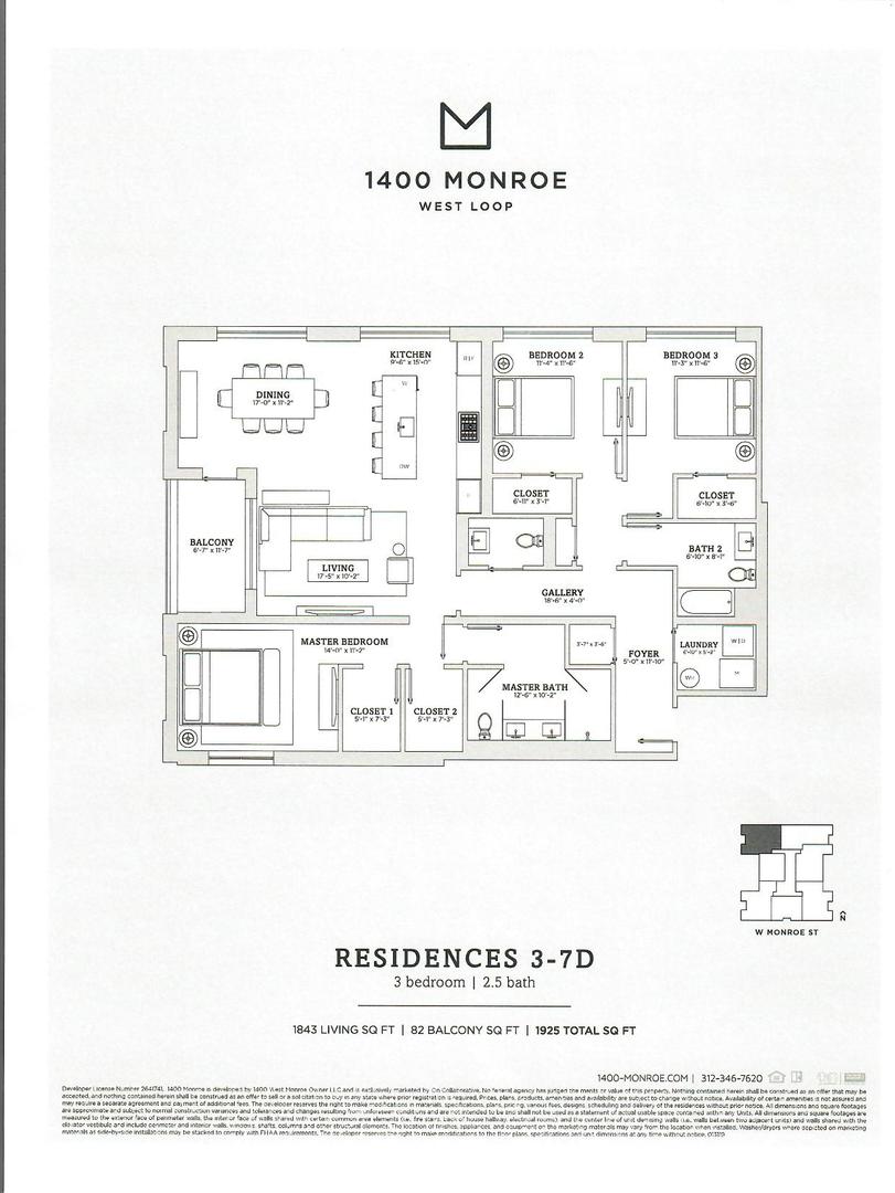 1400 West Monroe Street, Unit 7D Chicago, IL 60607 - Photo 17 of 17