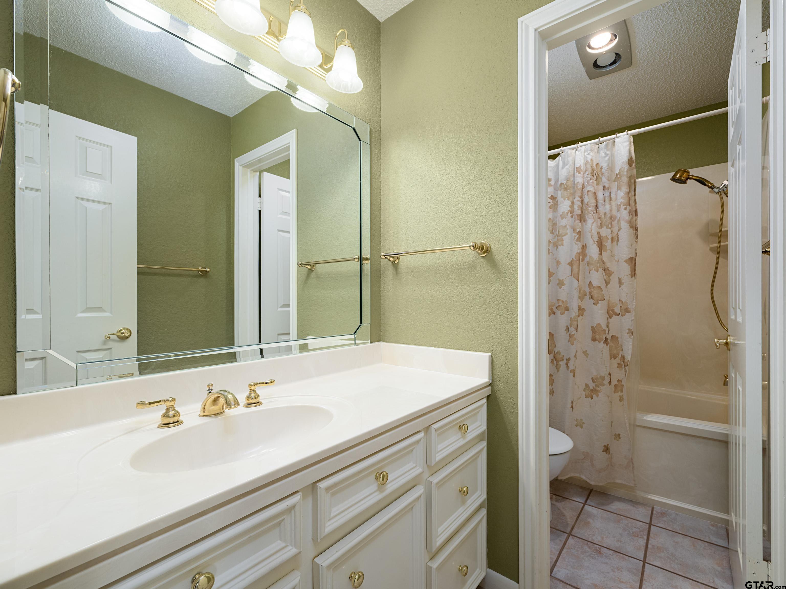 17984 Briarcrest Flint, TX 75762 - Photo 23 of 29 a bathroom with a sink a toilet and shower