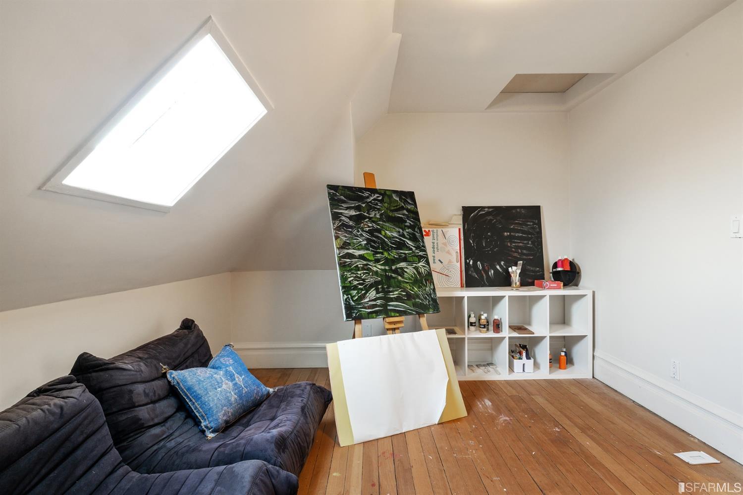 818 Steiner Street San Francisco, CA 94117 - Photo 43 of 74 Lower level is complete with a separate au pair or guest quarters that includes a bedroom/lounge and a full-bath which can be accessed separately though the home’s side entrance. Down the hall are a home gym & full-bathroom, a wine room, spacious laundry and utility areas, and a room with built-in storage that leads to the outdoor spa area with rain shower and cedar hot tub. There’s never been a better yard for entertaining; built-in seating, a roaring fire pit, and a concrete slide in its lower-level turf-lawn play space. This home offers a lifestyle surrounded by the beauty of Alamo Square Park, the vibrancy of Hayes Valley and Divisadero Corridor, and a clear connection to San Francisco’s downtown and beyond. 