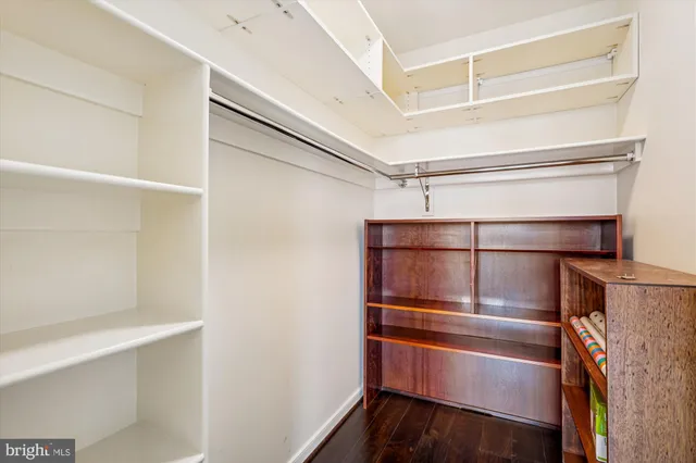 a refrigerator in a kitchen