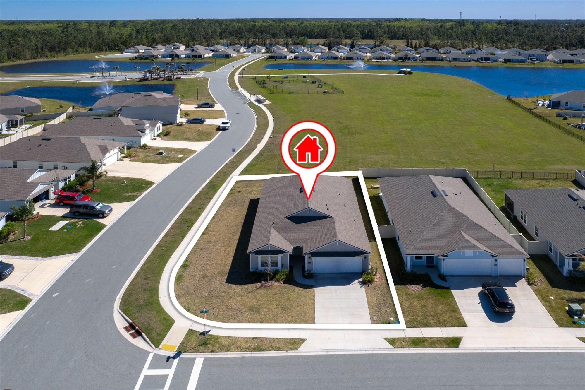 23 Alagon Way Street St. Augustine, FL 32084 - Photo 33 of 51 an aerial view of a house with swimming pool