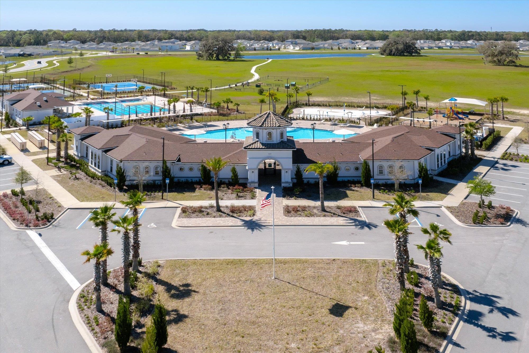 23 Alagon Way Street St. Augustine, FL 32084 - Photo 42 of 51 an aerial view of residential houses with outdoor space and ocean view